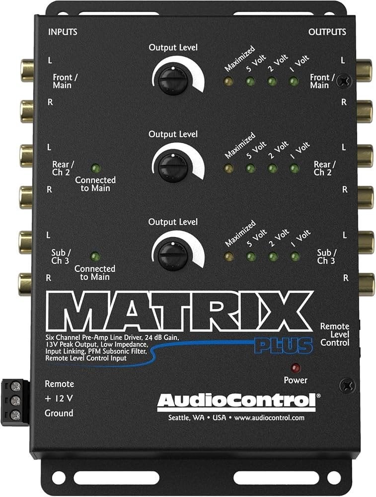 AudioControl Matrix Plus –Hoogwaardige 6-Kanaals Line Driver, Ophalen of Verzenden, Zo goed als nieuw, 120 watt of meer, Overige merken