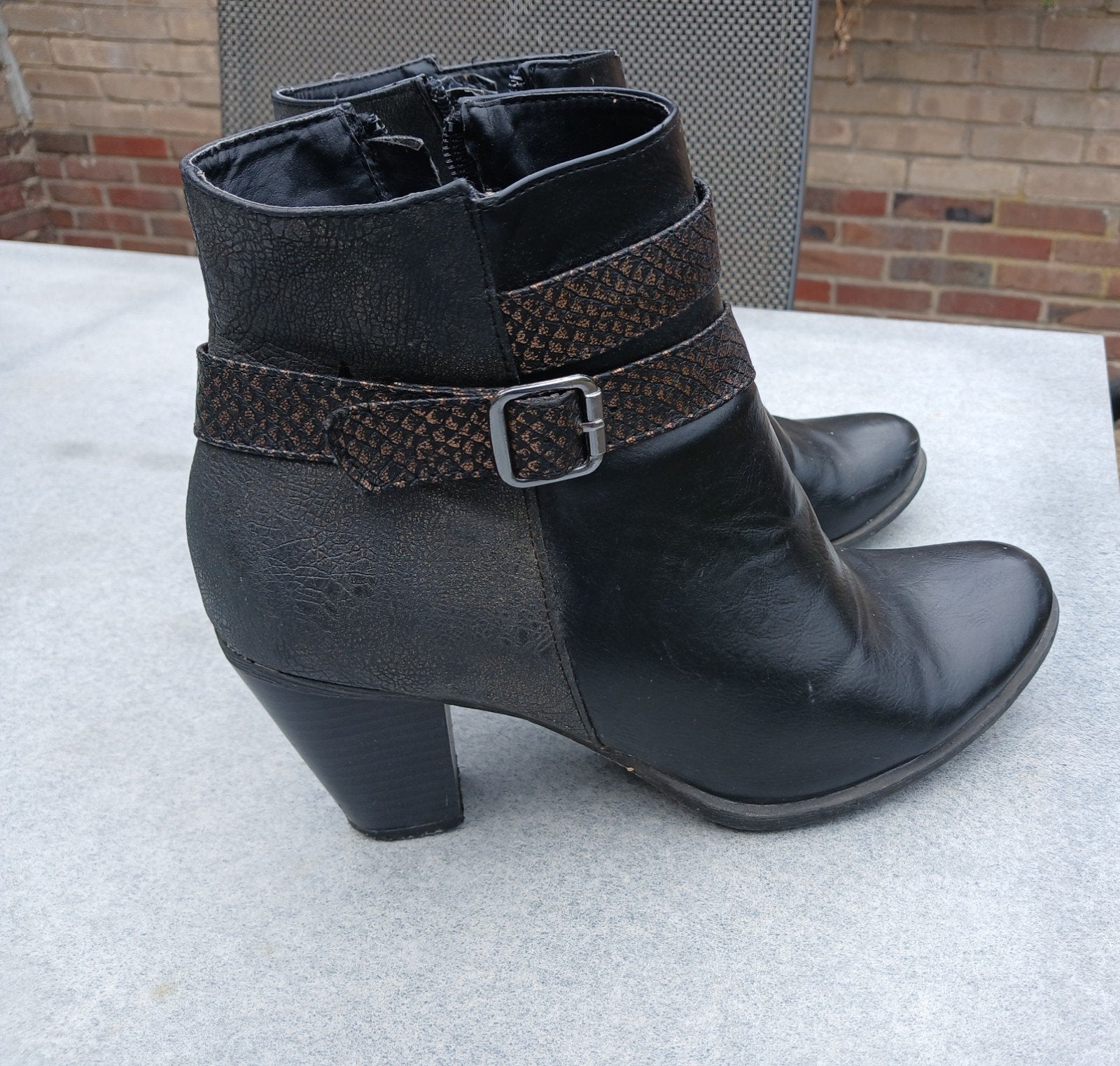 enkellaarsjes met hak, Kleding | Dames, Schoenen, Zwart, Lage of Enkellaarzen, Fabulous fabs, Ophalen of Verzenden