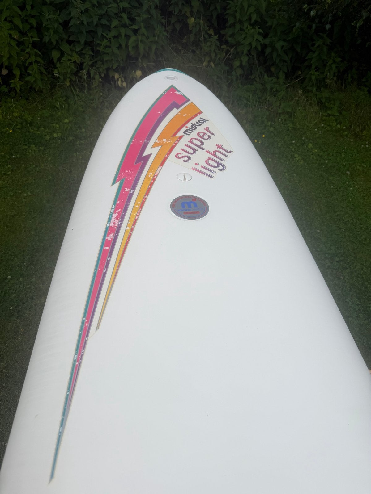 Windsurfplank Mistral Equipe LCS-XR en Mistral Super Light, Mistral, Gebruikt, 300 cm of meer, Ophalen of Verzenden