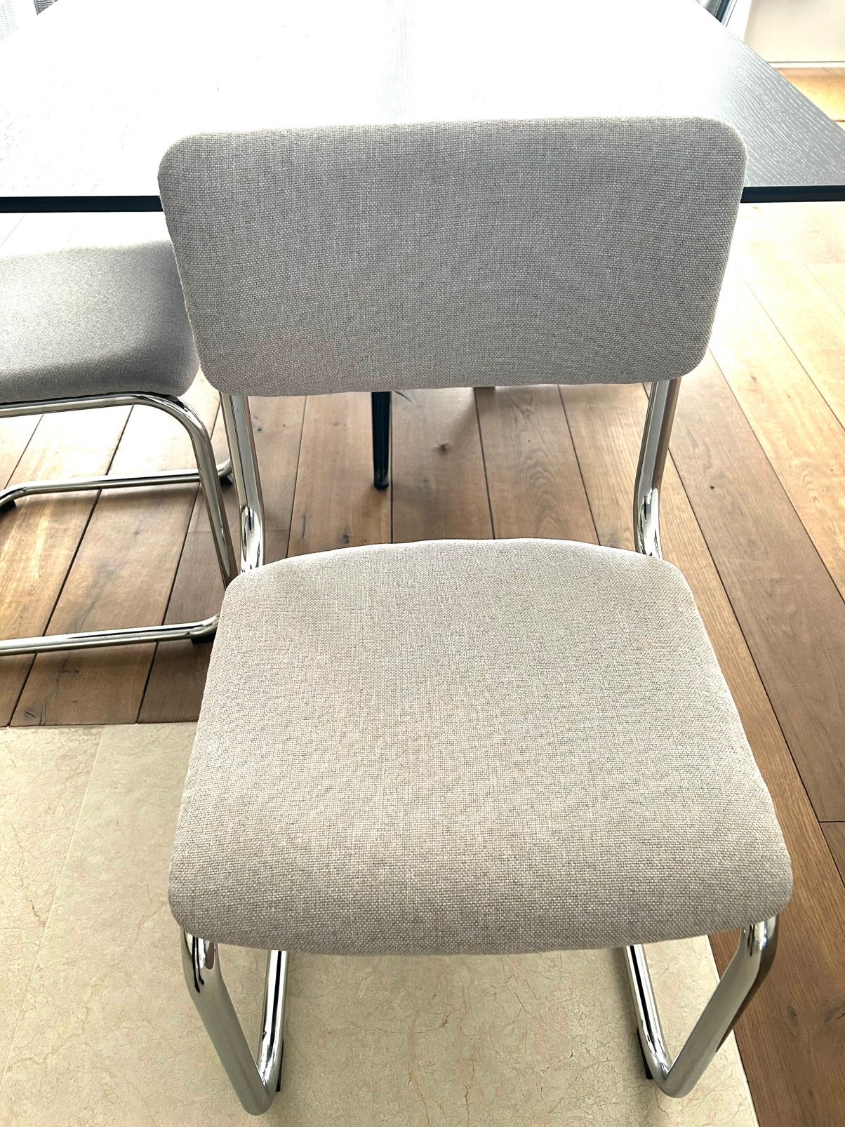 Thonet stoel s43, Huis en Inrichting, Stoelen, Zo goed als nieuw, Eén, Stof, Grijs, Ophalen