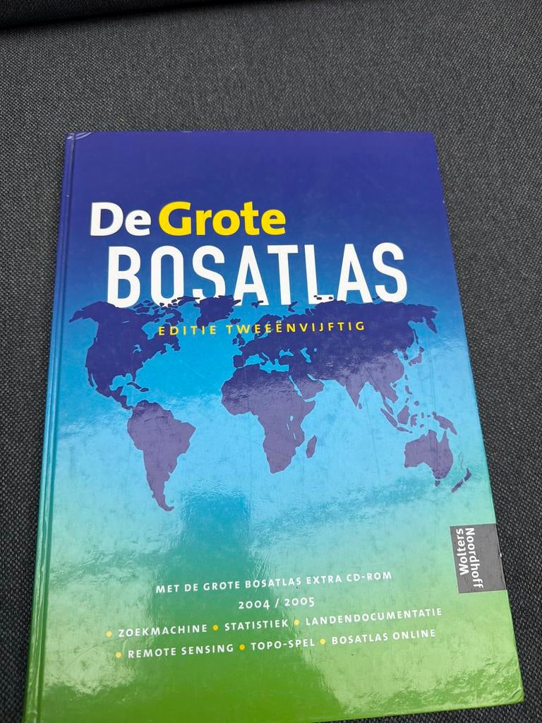 De Grote Bosatlas 52e Editie 2004/2005 met CD-ROM, Bosatlas, 2000 tot heden, Ophalen of Verzenden, Zo goed als nieuw