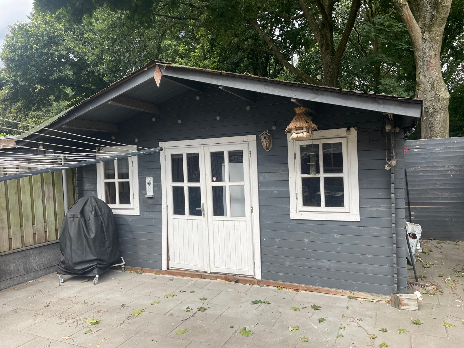 Tuinhuis 4,75 x 3,50 meter, Ophalen, Tuinhuis, 250 tot 500 cm, 2 ramen