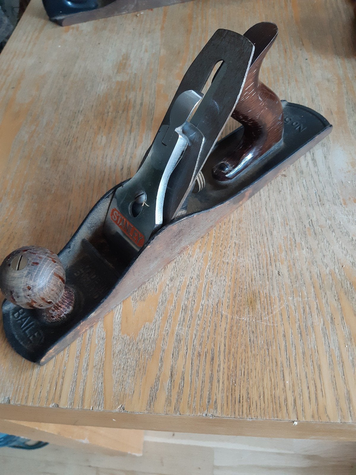 Vintage Stanley No. 5 Schaaf - Made in England, Ophalen, Gebruikt, Overige typen, Stanley