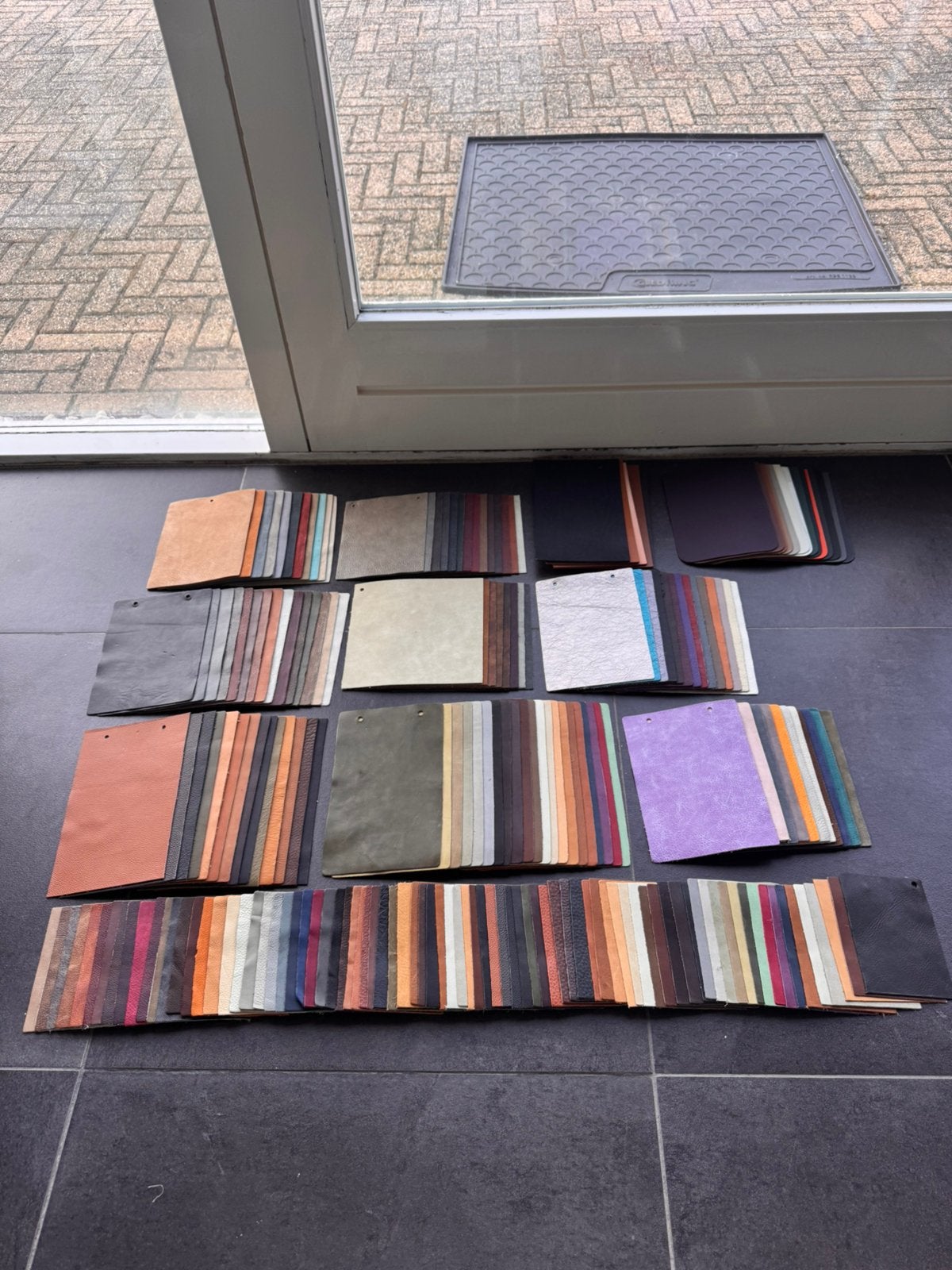 Diverse leer samples, Ophalen of Verzenden