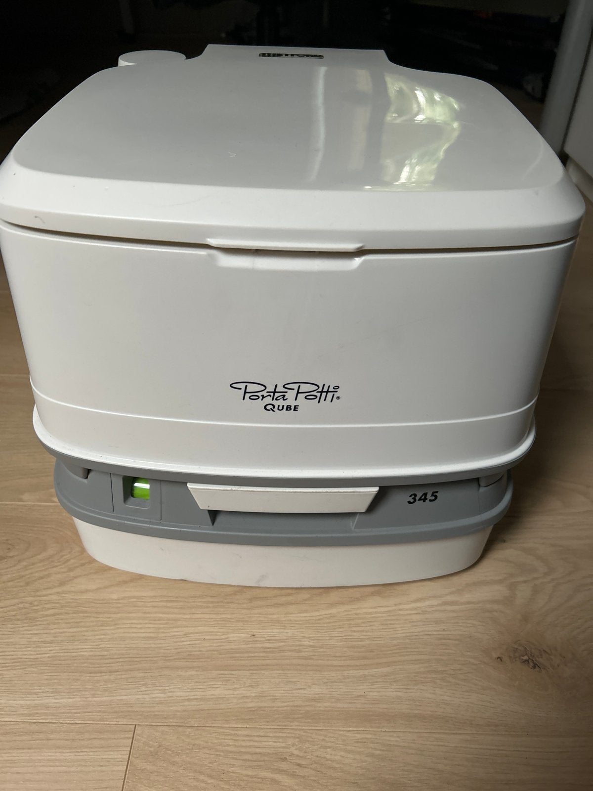 Thetford Porta Potti Qube 345 draagbaar toilet, Ophalen of Verzenden, Zo goed als nieuw