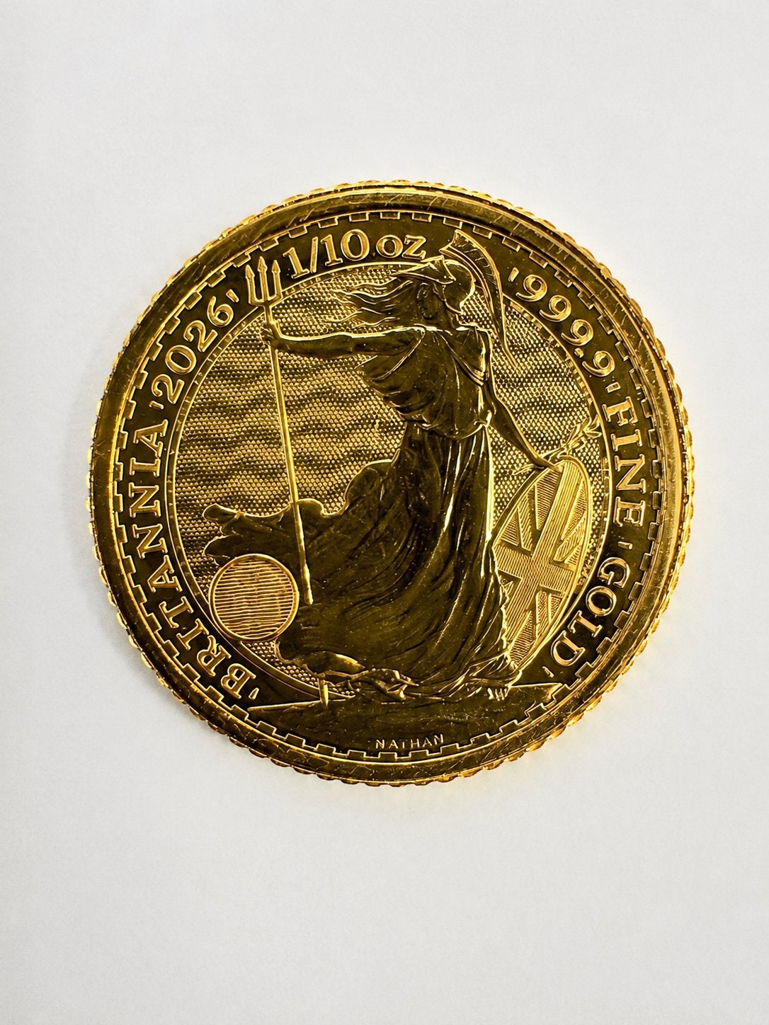 1/10 ounce gouden munt Britannia 2026 999.9, Postzegels en Munten, Ophalen of Verzenden, Goud