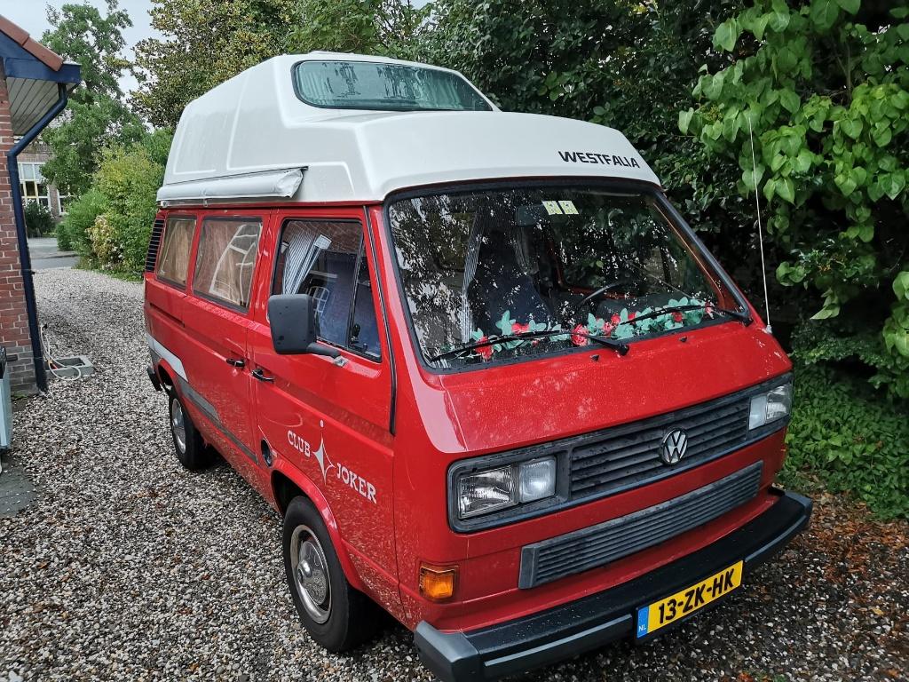 VW T3 Westfalia Club Joker 1.6 TD -1988-Hard-Technisch top, Chemisch toilet, Standaard zit, Reservewiel, Volkswagen
