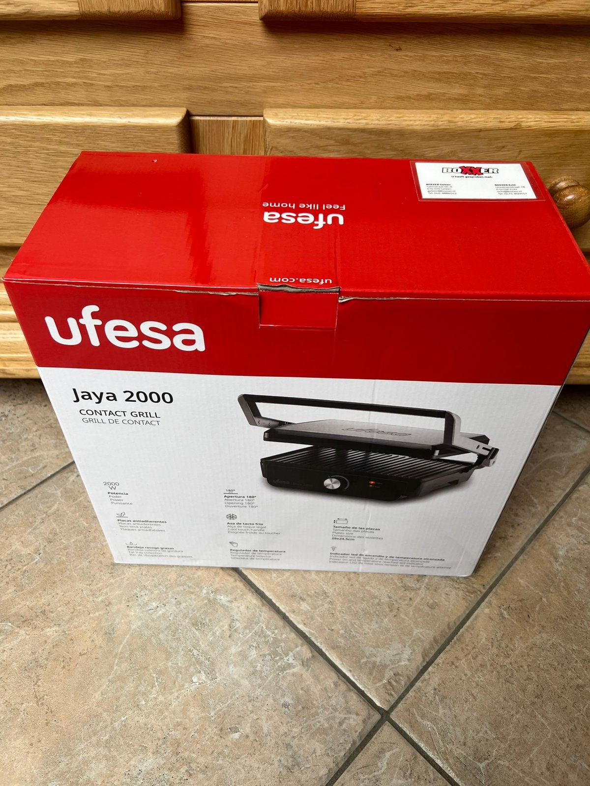 Ufesa Jaya 2000 grill nieuw!!!, Witgoed en Apparatuur, Contactgrills, Ophalen, Nieuw