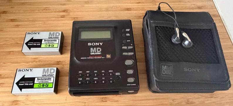 Sony MZ-1 portable minidisc speler/recorder (1992), Audio, Tv en Foto, Walkmans, Discmans en Minidiscspelers, Ophalen of Verzenden
