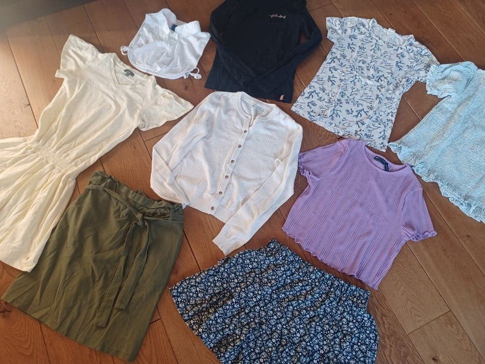 9 stuks kinderkleding meisje mt 140/ 146, Ophalen of Verzenden, Zo goed als nieuw, Maat 140