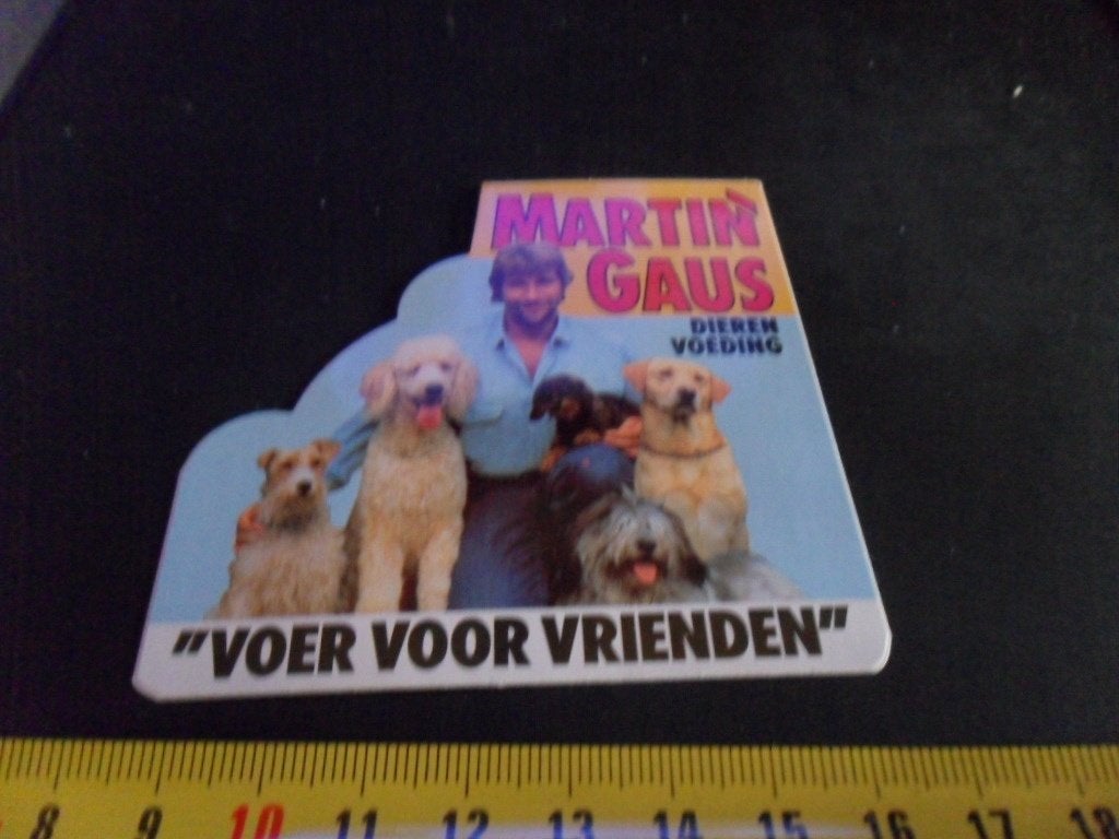 sticker Martin Gaus Dierenvoeding Voer voor vrienden, Ophalen, Zo goed als nieuw