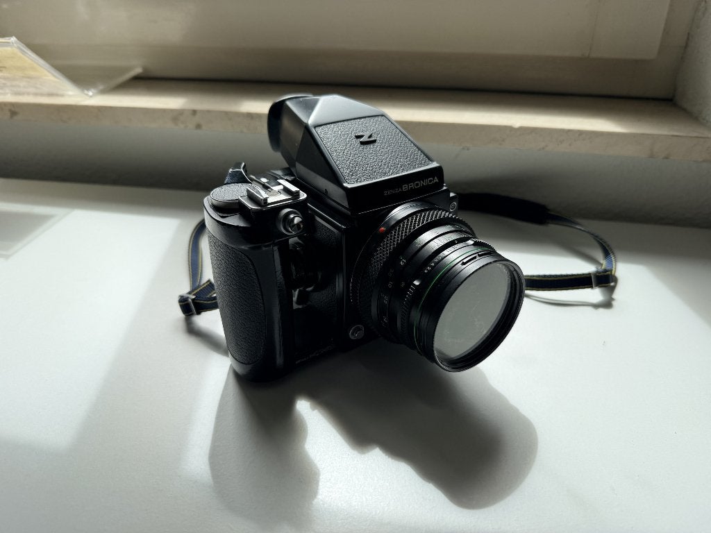 Zenza Bronica ETRSi middenformaat camera Complete, Ophalen, Gebruikt, Spiegelreflex, Overige Merken