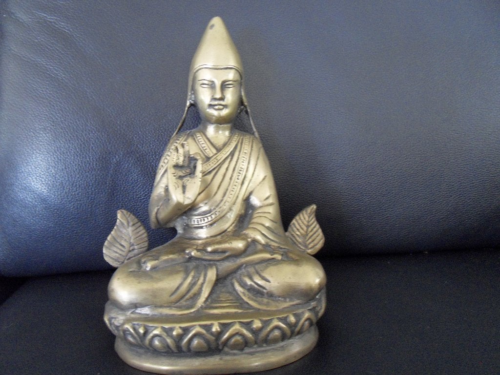 BOEDDHA koper - brons 26x18 cm., Ophalen of Verzenden