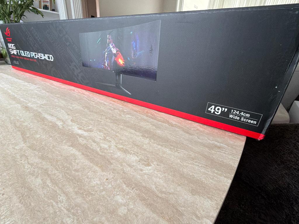 Game monitor Asus 49”, Computers en Software, Monitoren, 101 t/m 150 Hz, ASUS, Nieuw, Minder dan 1 ms