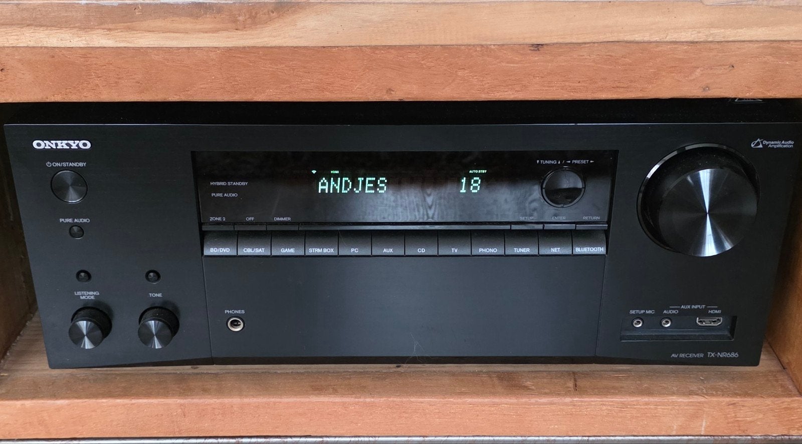 Onkyo TX NR686 Dolby Atmos receiver 7.1., Audio, Tv en Foto, Versterkers en Receivers, Ophalen, Zo goed als nieuw, 120 watt of meer
