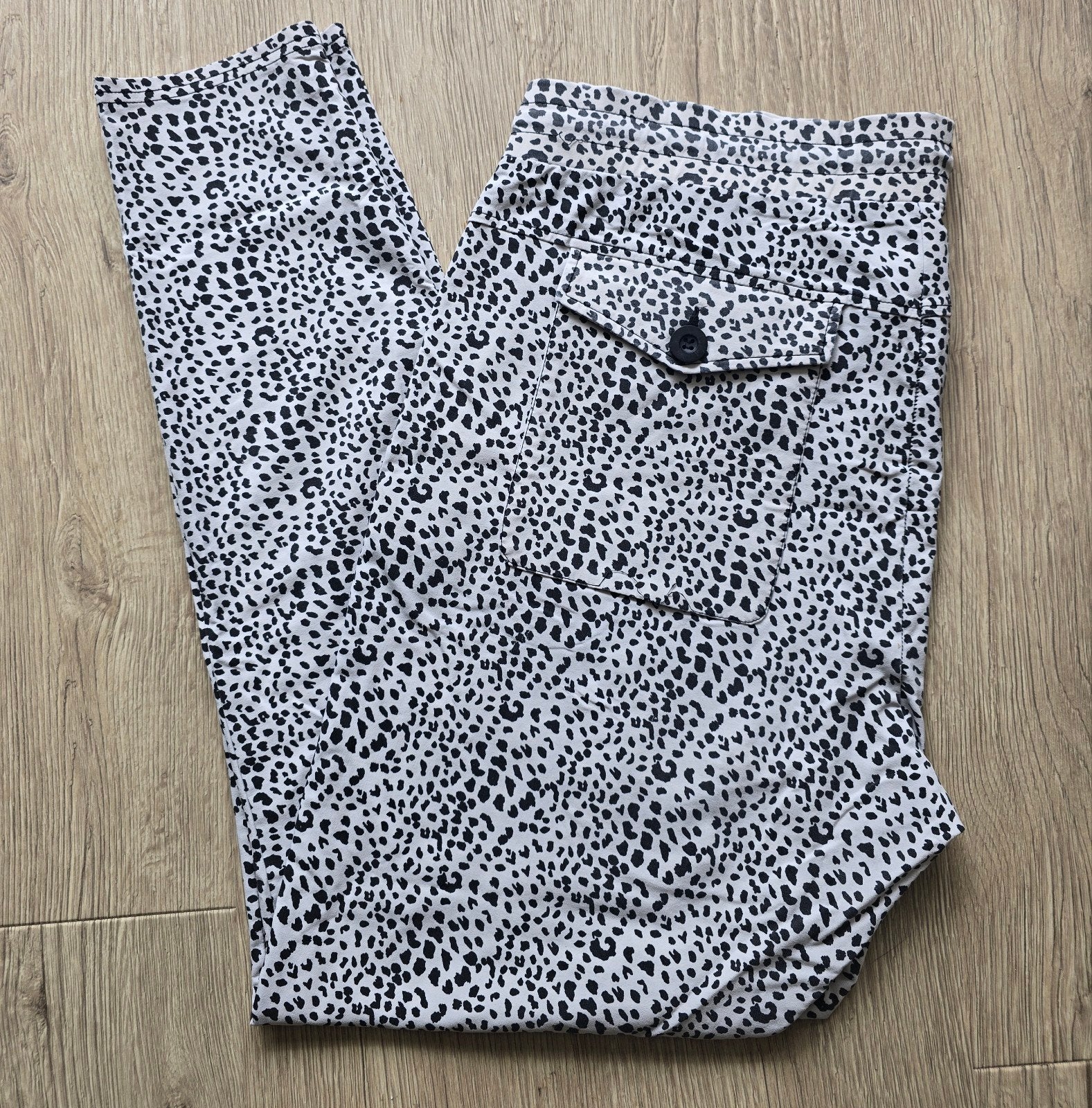 Gedragen &Co Woman broek met luipaardprint, maat XXL, Wit, Maat 46/48 (XL) of groter, &Co Woman, Ophalen of Verzenden