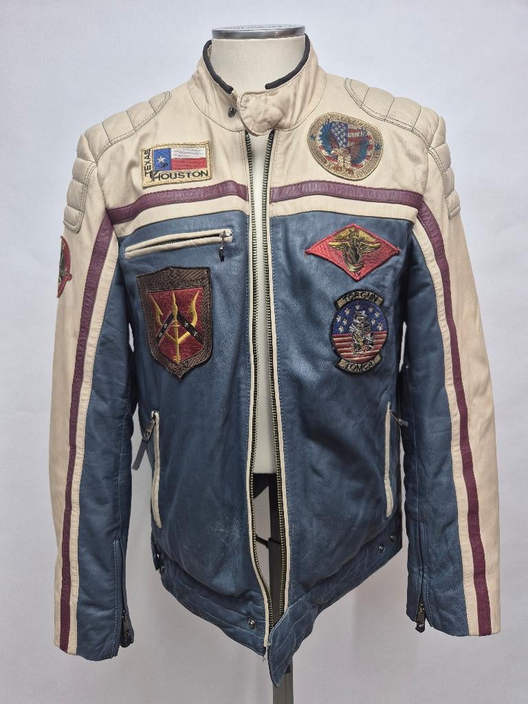 Lamsleren jas van Top Gun, maat small. Merchandise, Overige kleuren, Top Gun, Ophalen of Verzenden, Zo goed als nieuw