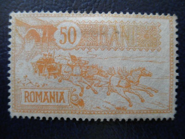 Postzegels Roemenië 1903 postkoets nr. 153 - cw. € 50,00 (*), Ophalen of Verzenden, Overige landen