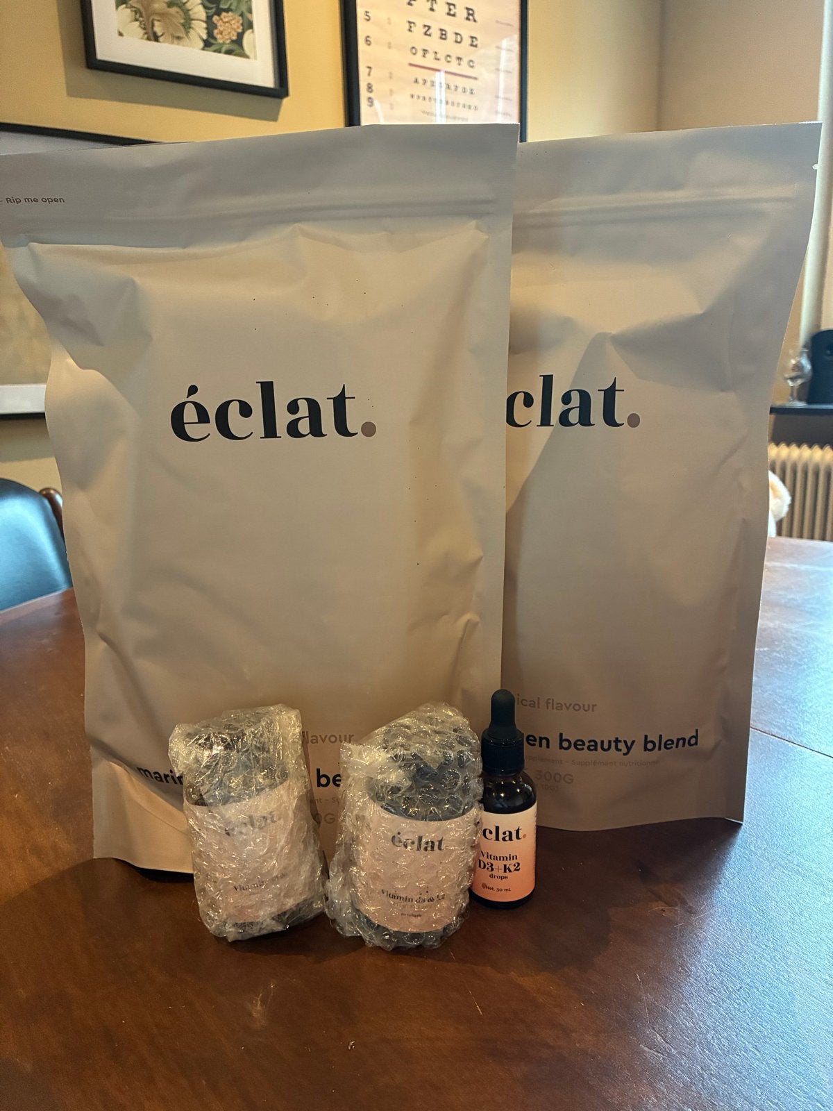 Eclat Marine Collageen Beauty Blend & Vitamine D3+K2, Ophalen of Verzenden, Nieuw, Poeder of Drank