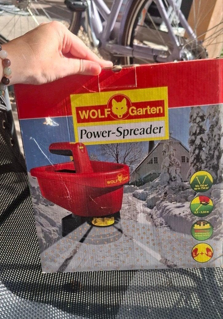 WOLF Garten Power-Spreader Strooier - Nieuw in doos, Ophalen of Verzenden, Nieuw
