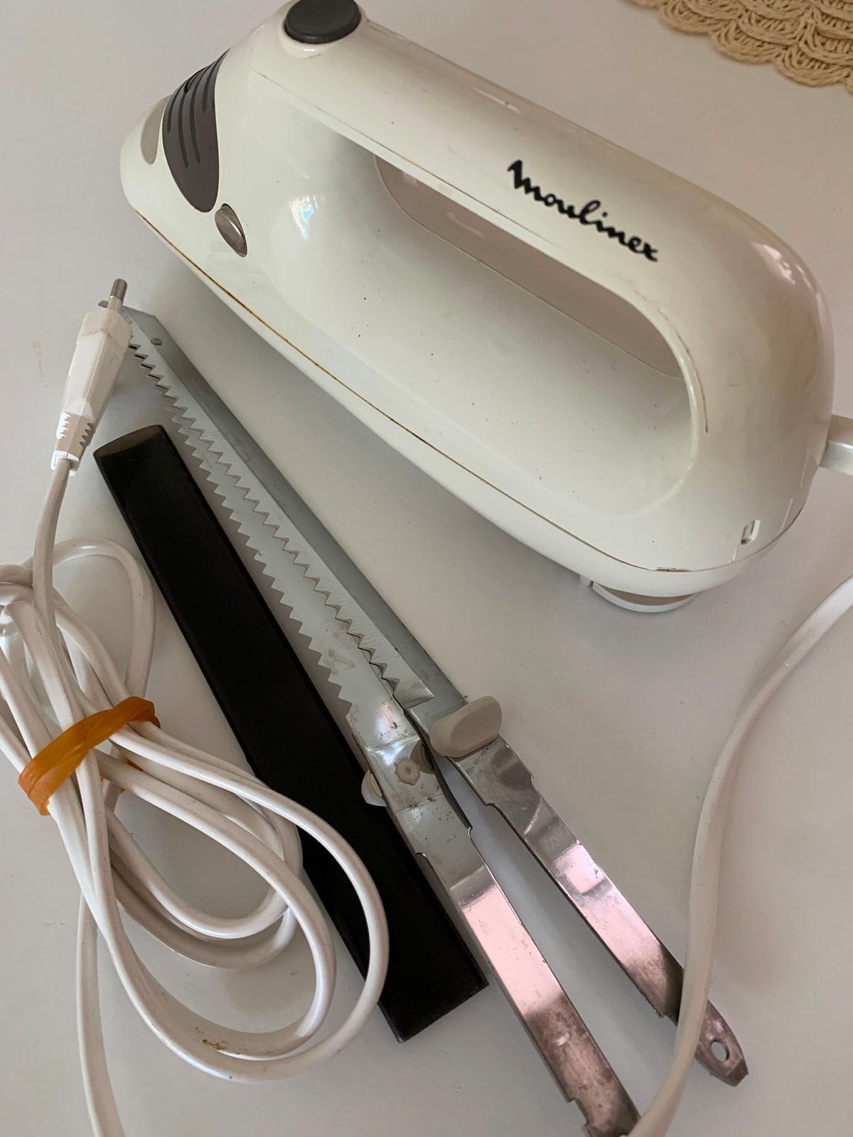 Moulinex Elektrisch Mes - Vintage Keukenhulp, Ophalen of Verzenden, Gebruikt, 1 snelheid