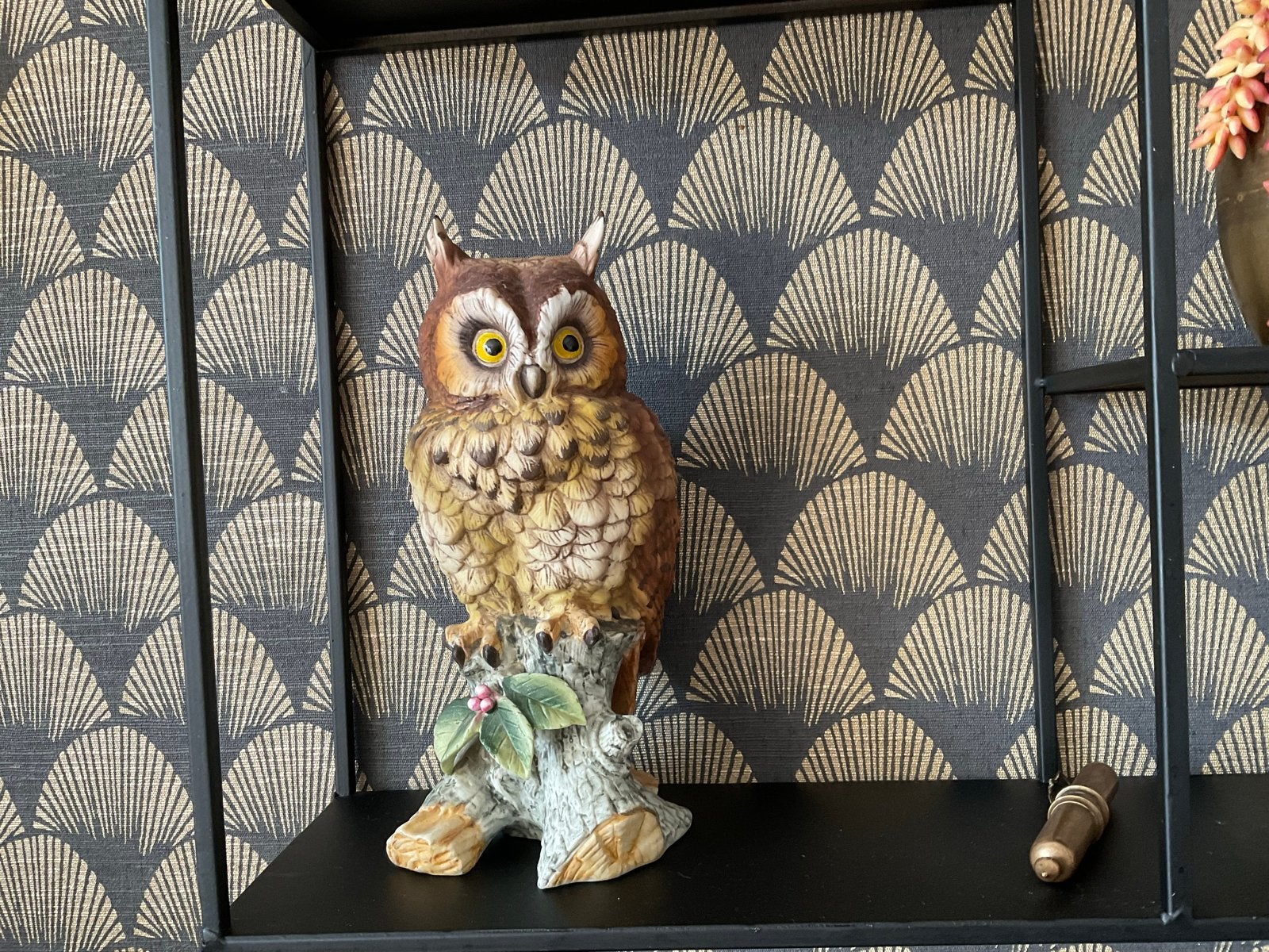 Decoratieve Uil Beeldje - Keramiek, Huis en Inrichting, Meerkleurig, Ophalen of Verzenden, Steen/keramiek, Landelijk