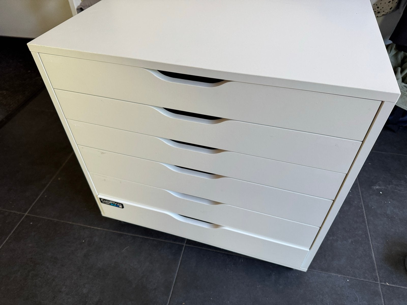Witte ladekast met 6 laden, Ikea Alex, Huis en Inrichting, Kasten | Ladekasten, Minder dan 50 cm, Gebruikt, 5 laden of meer, Ophalen of Verzenden