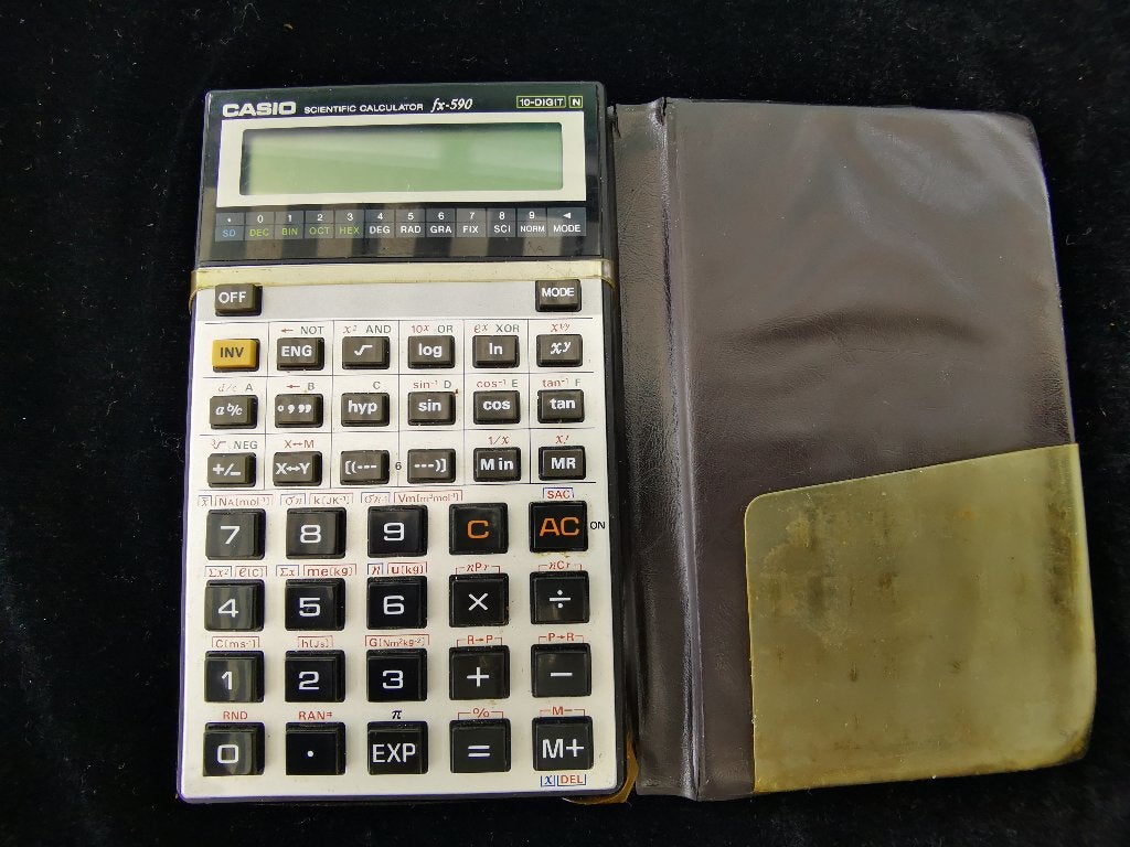 vintage Japan Casio fx-590 wetenschappelijke Rekenmachine, Diversen, Ophalen of Verzenden