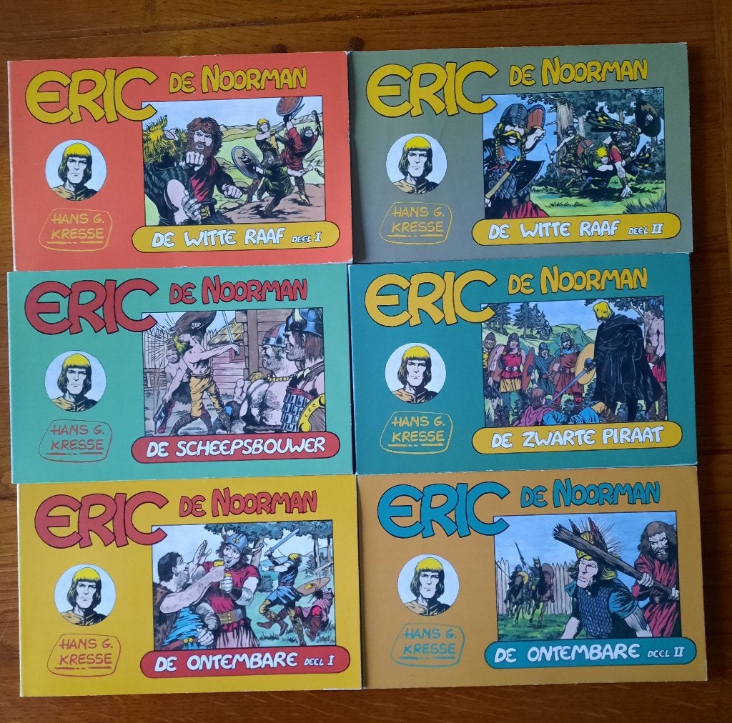 Eric de Noorman - Complete serie (6 stripboeken), Hans G. Kresse, Complete serie of reeks, Ophalen, Gelezen