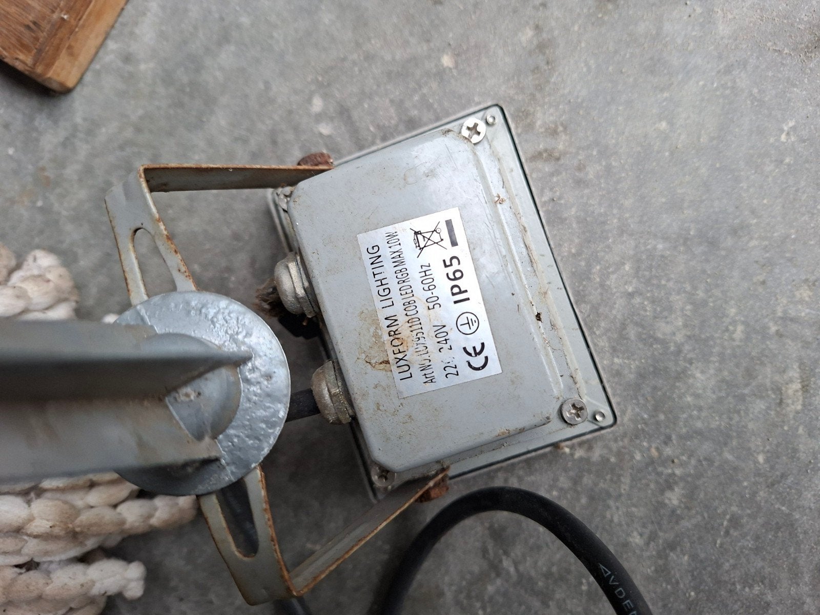Mooie kleine schijnwerper met verschillende kleuren, Ophalen, Gebruikt, Minder dan 50 watt, Aluminium