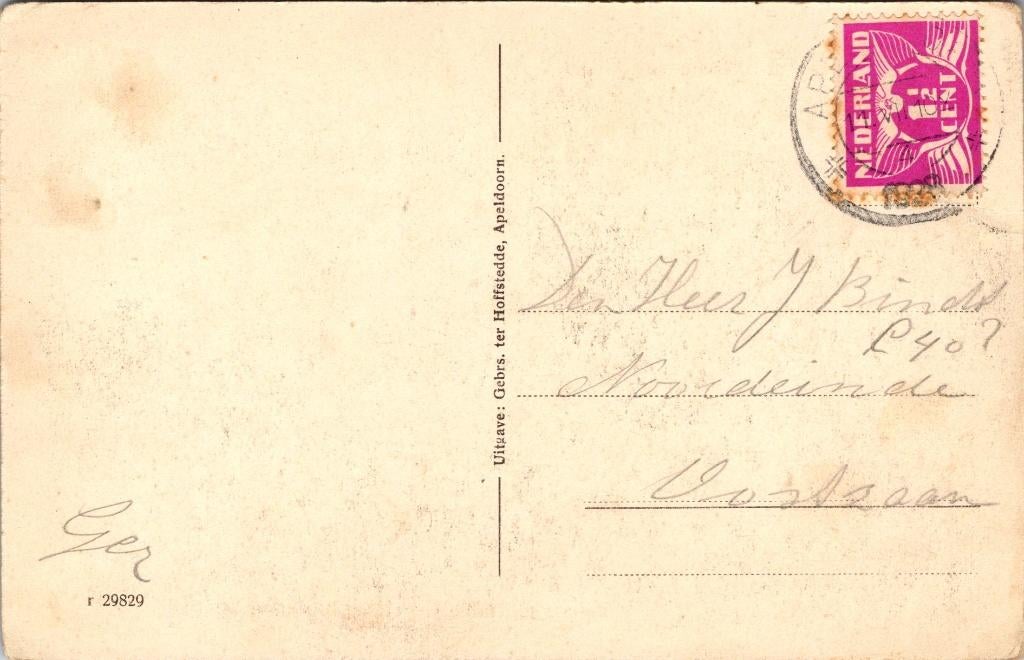 Het Gemeentehuis Apeldoorn - 3 ansichtkaarten vanaf 1928, Verzamelen, Verzenden, 1920 tot 1940, Gelopen, Gelderland