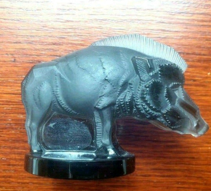 R. Lalique Sanglier ZEER ZELDZAAM, Ophalen of Verzenden