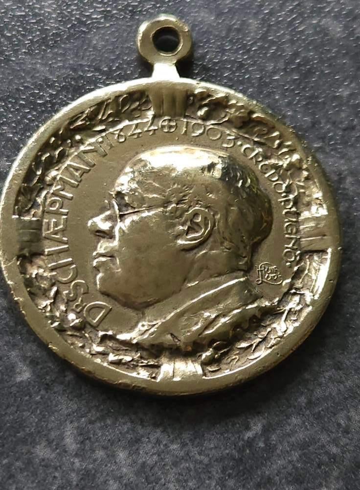 Herdenking Penning(Brons) Politicus Dr.H.Schaepman 1844-1903, Ophalen of Verzenden, Brons