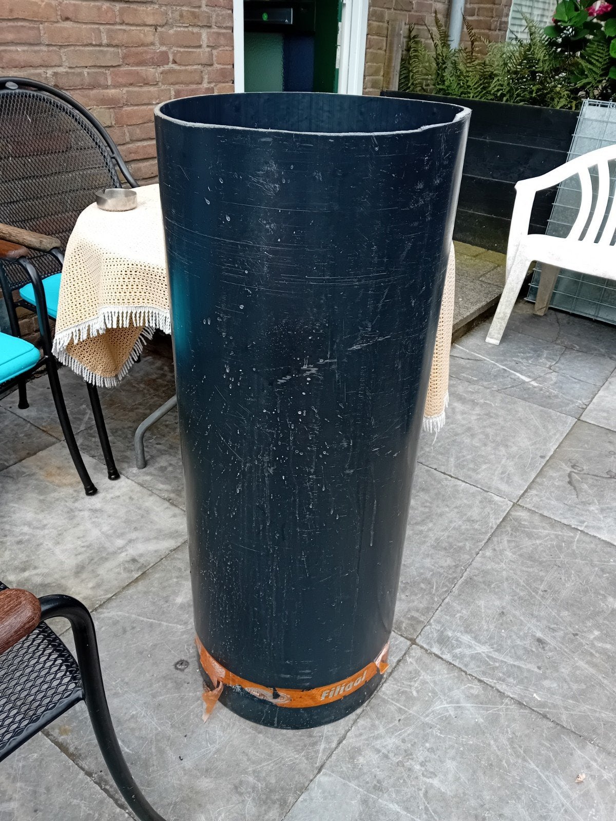 PVC buis 1 meter lang, 40 cm doorsnede, Doe-het-zelf en Verbouw, Buizen en Afvoer, Ophalen, Gebruikt, Pvc, 20 tot 40 mm