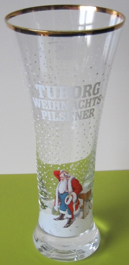 Tuborg kerst glas - Tuborg Weihnachts pilsener, Diversen, Kerst, Ophalen of Verzenden, Zo goed als nieuw