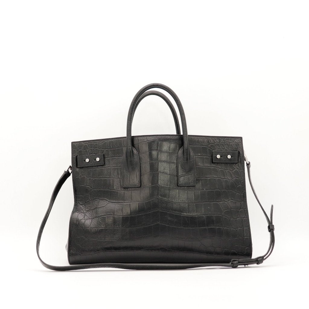 Saint Laurent Sac de Jour in krokodilreliëf handtas, Verzenden, Gebruikt, Handtas