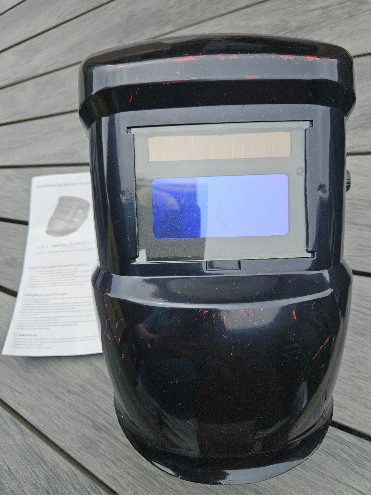 Lashelm automatische met UV- en IR-filter, Doe-het-zelf en Verbouw, Laskappen, Lasfilter, Ophalen of Verzenden, Gebruikt