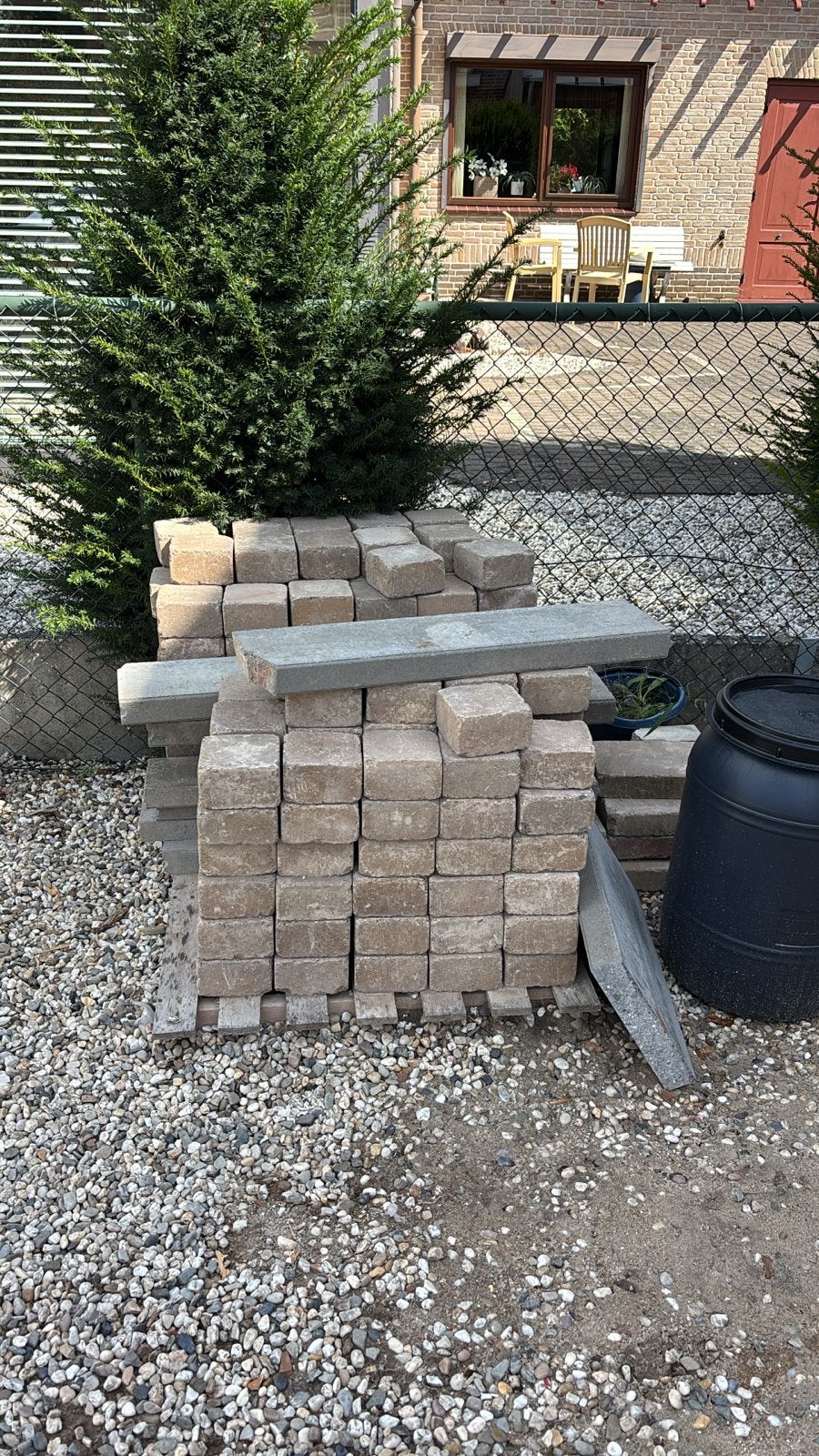 Gebruikte stenen coppelstones 14x14x8 (ca. 4,2m2), Ophalen, Gebruikt, Klinkers, Minder dan 5 m²