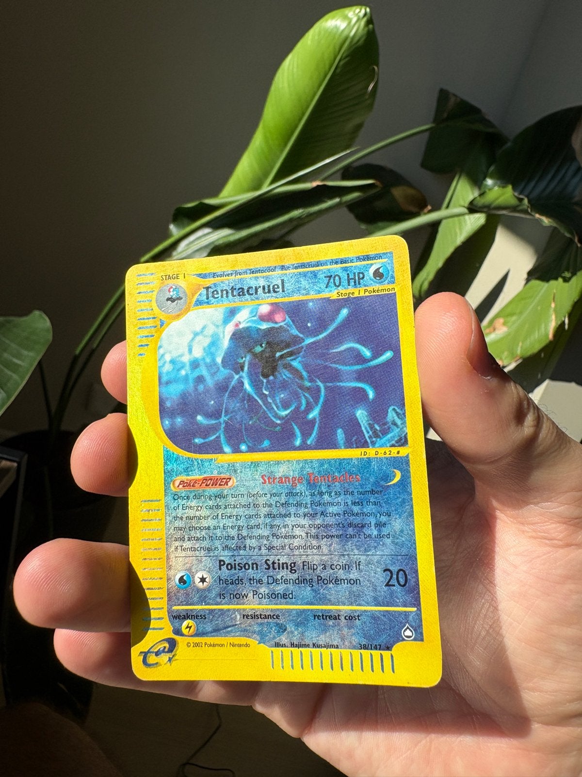 Tentacruel Aquapolis Reverse Holo (38/147) GD, Ophalen, Gebruikt, Losse kaart