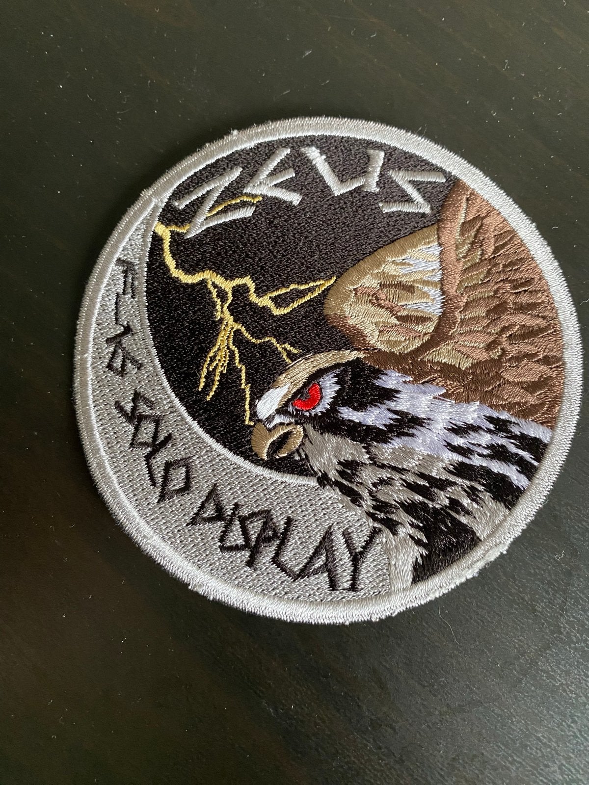 Geborduurde Zeus patch -, Ophalen of Verzenden, Luchtmacht, Nederland, Embleem of Badge