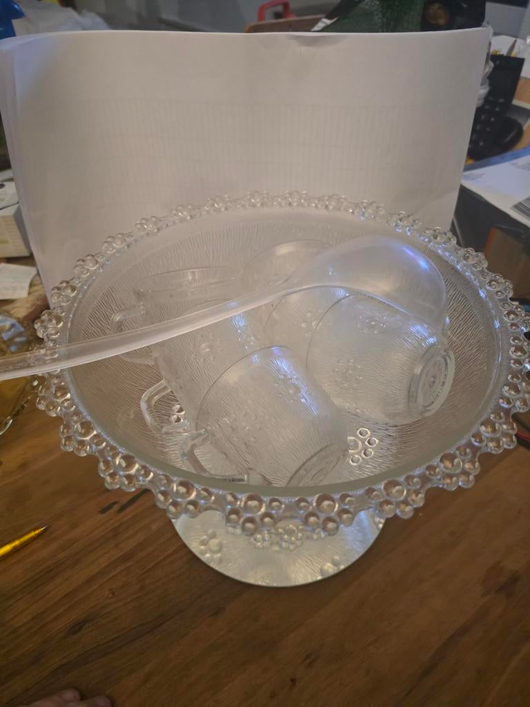Vintage Italiaanse 'Barocco' punch bowl set, Misa Masserini, Ophalen