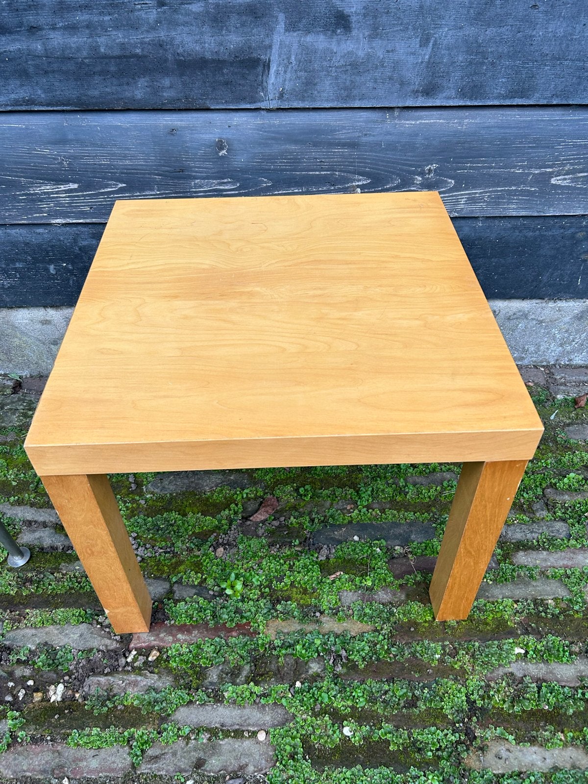 Houten bijzettafel - Vierkant en veelzijdig, Huis en Inrichting, Minder dan 45 cm, Minder dan 55 cm, Gebruikt, Vierkant