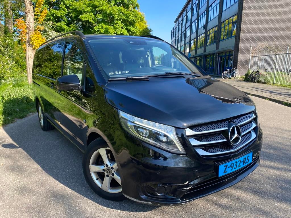 Mercedes-Benz Vito Tourer 116CDI L 2018 Zwart | Taxi klaar!!, Auto's, Automaat, Achterwielaandrijving, 2000 kg, Leder