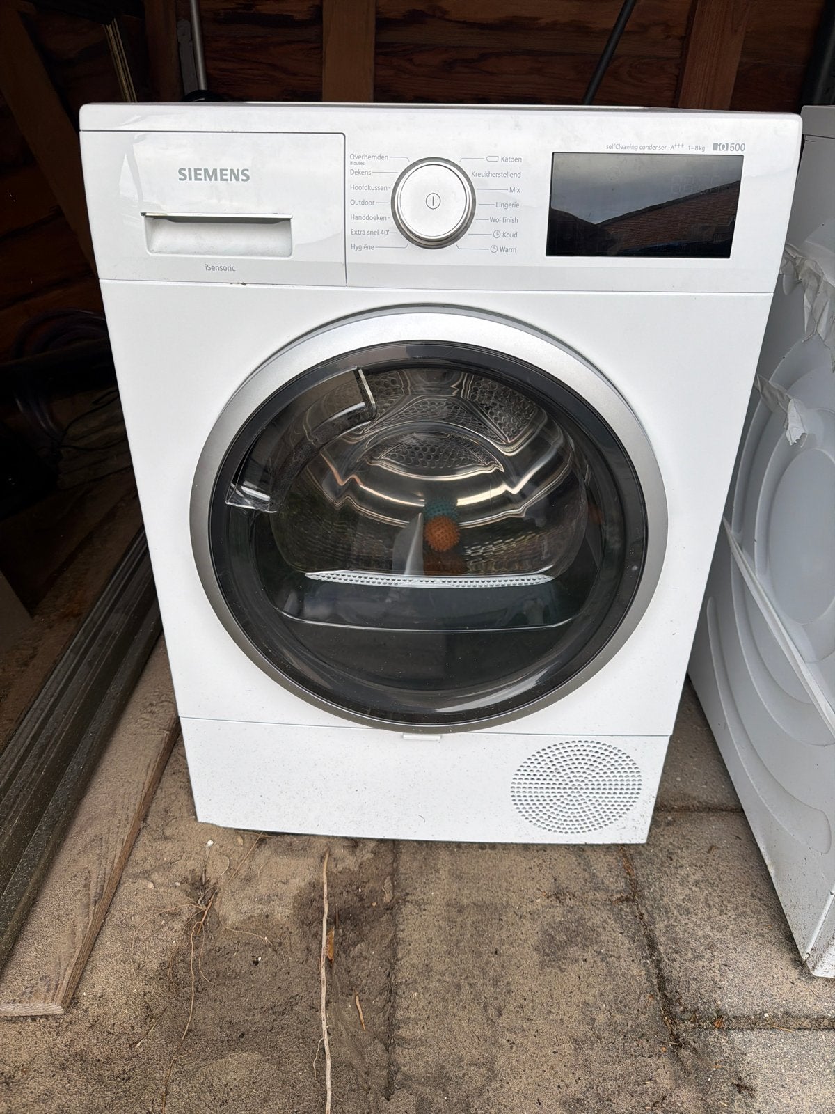 Siemens iQ500 Condensdroger - 8kg - Zelfreinigend, Witgoed en Apparatuur, Ophalen, 8 tot 10 kg, Zo goed als nieuw, Voorlader