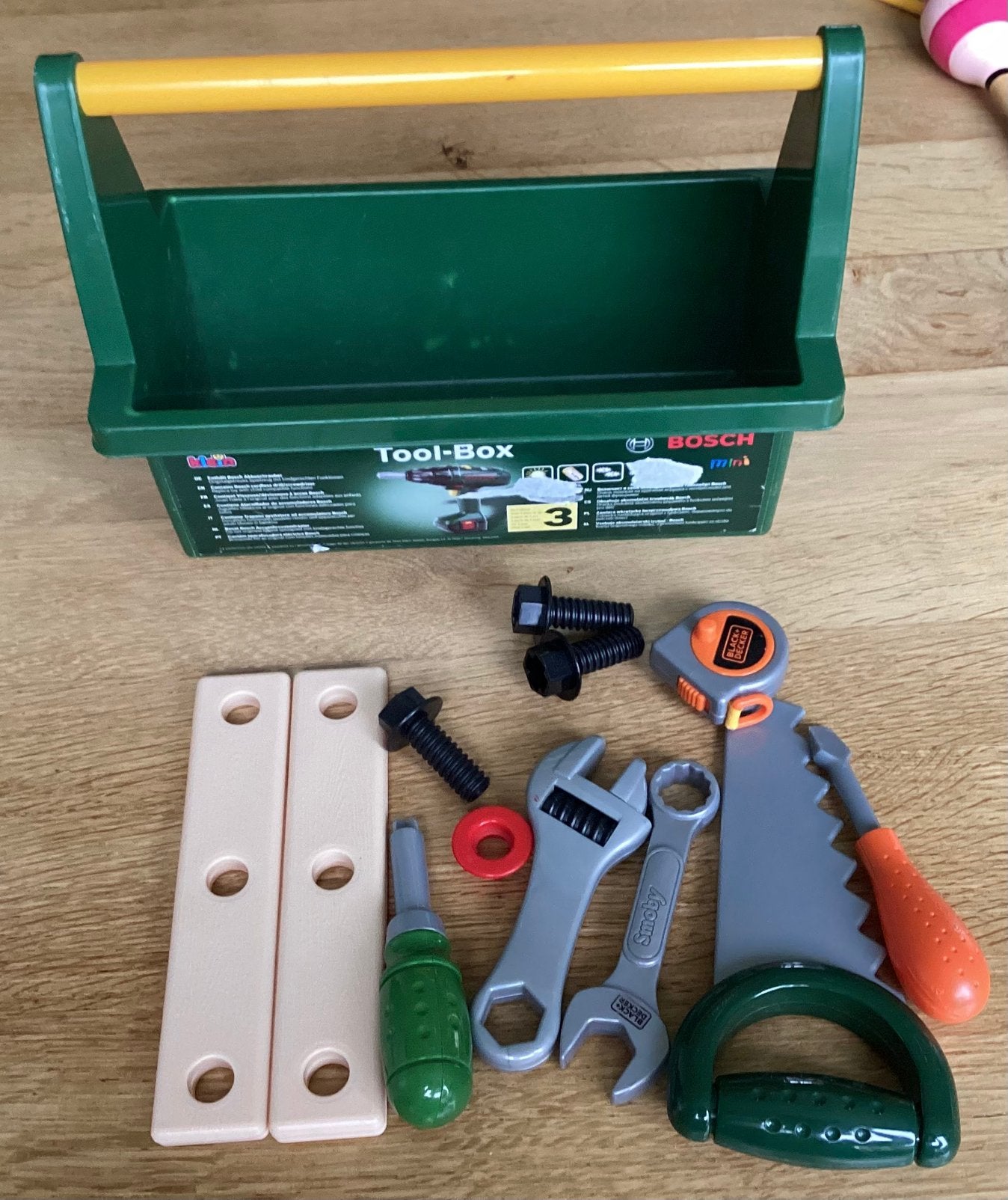 Speelgoedgereedschap, Ophalen, Gebruikt
