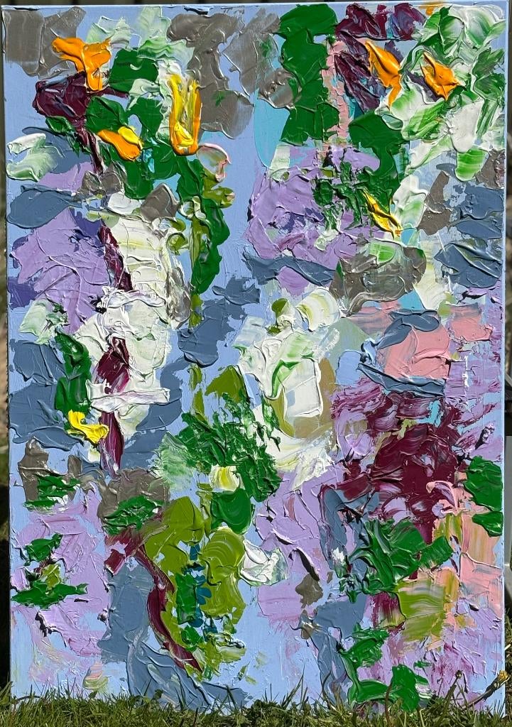 Secret Garden Acrylverf schilderij, Antiek en Kunst, Ophalen of Verzenden