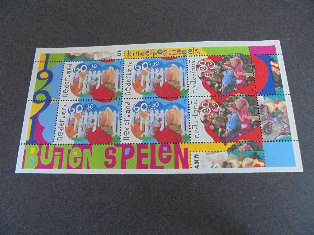 Kinderpostzegels 1991 blok, Verzenden, Na 1940, Postfris