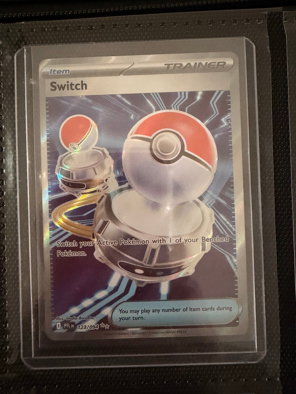Pokémon TCG: Switch Trainer Kaart 123/094 (Foil), Ophalen, Zo goed als nieuw, Losse kaart, Foil