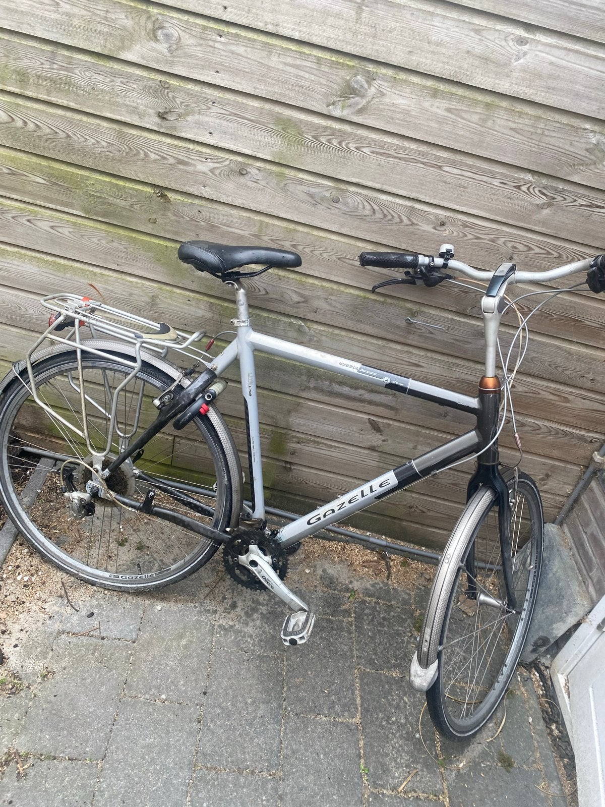 Gazelle fiets zonder ketting - opknapper, Ophalen, 28 inch, Gebruikt, Velgrem