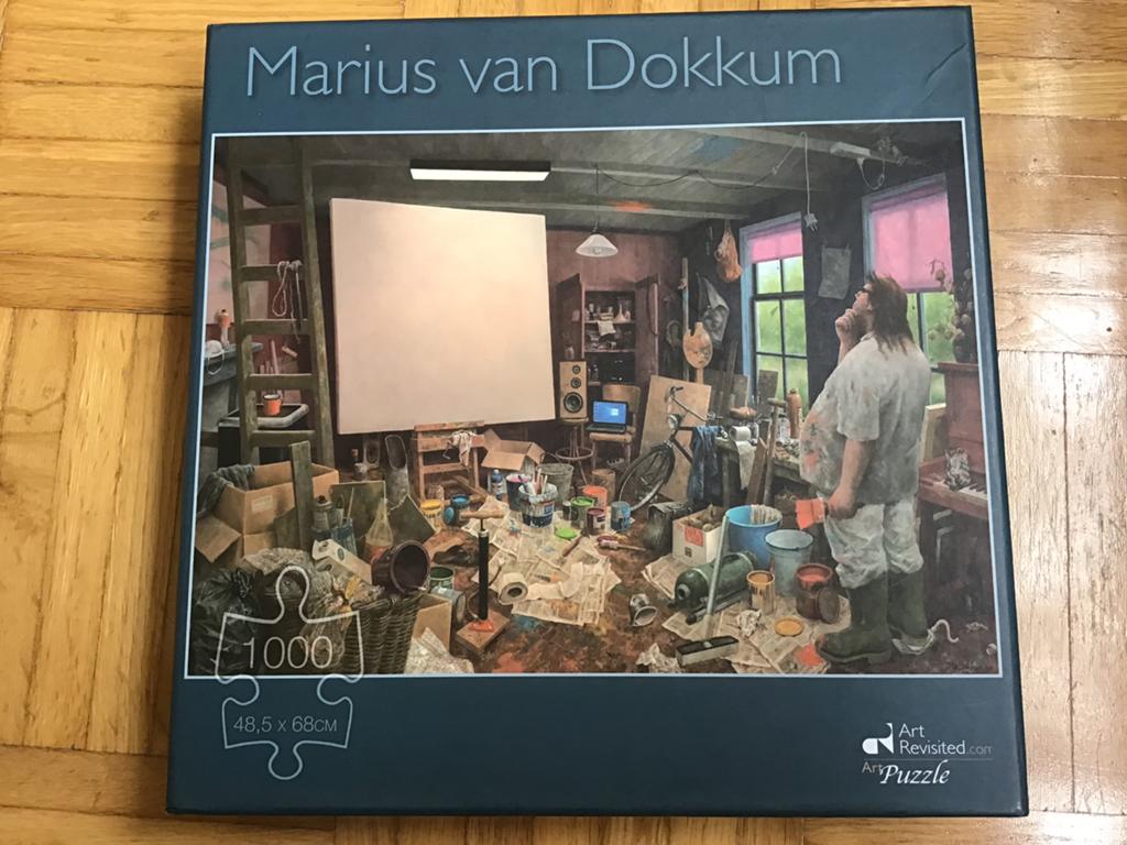 Marius van Dokkum   Wachten op inspiratie.  1000 stukjes, Ophalen of Verzenden, 500 t/m 1500 stukjes, Zo goed als nieuw